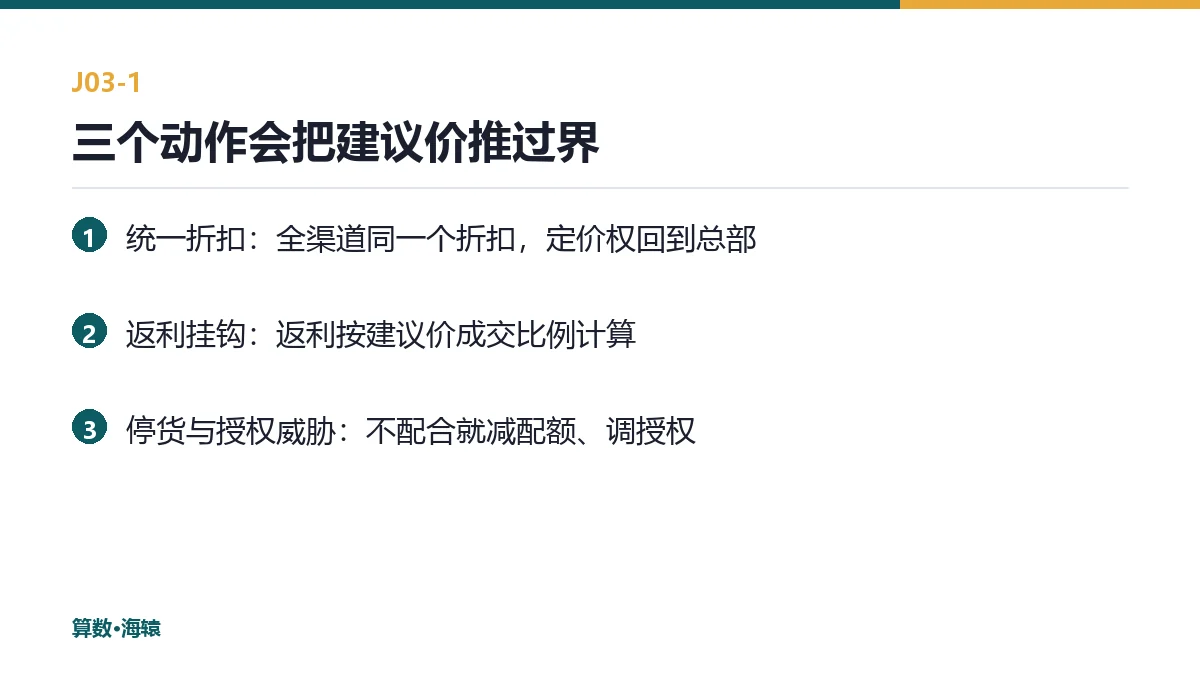 三个动作会把建议价推过界