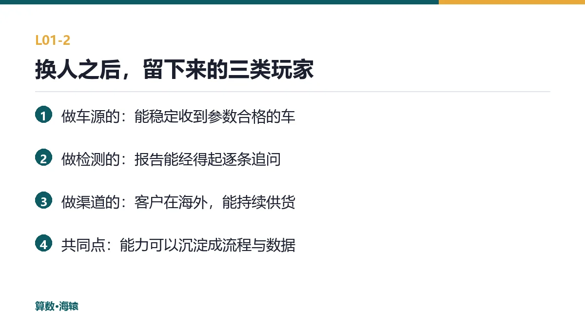 换人之后，留下来的三类玩家