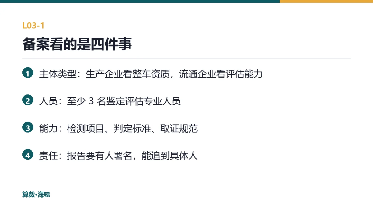 备案看的是四件事