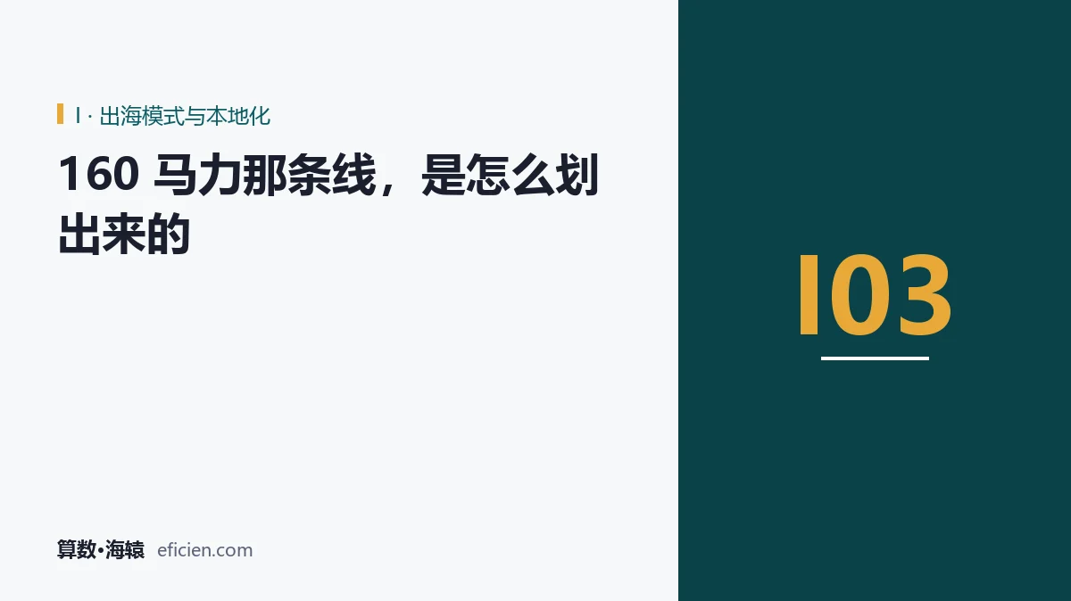 一条功率线，切开了两个市场