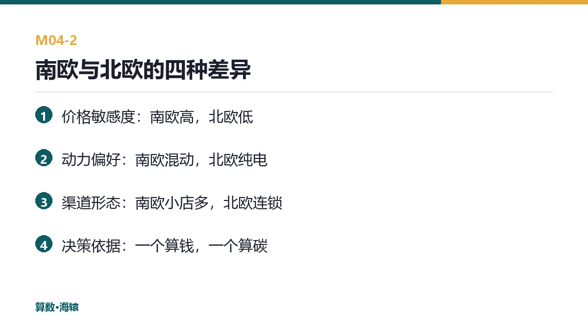 南欧与北欧的四种差异