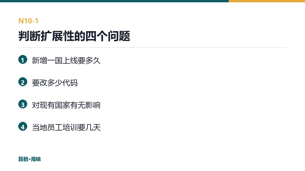 判断扩展性的四个问题