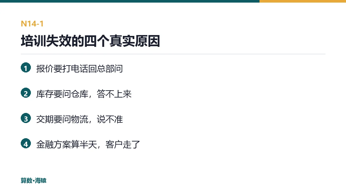 培训失效的四个真实原因