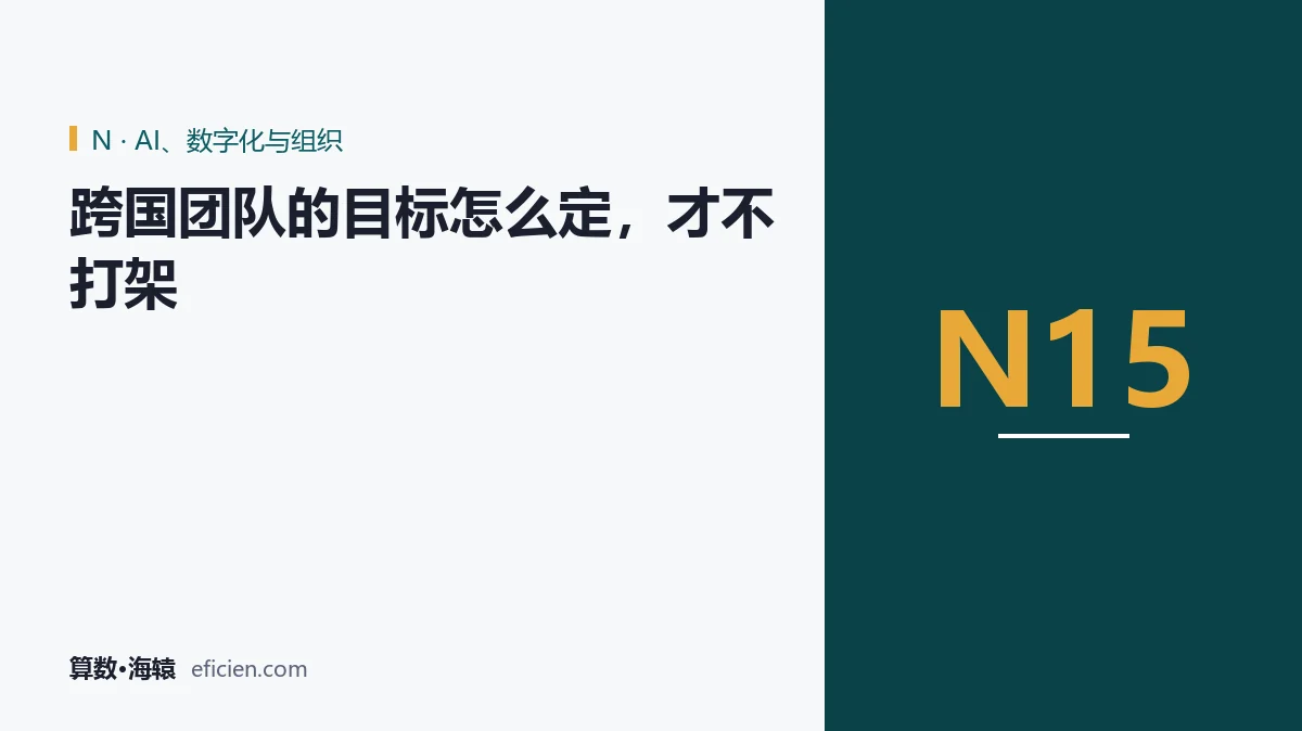 三个目标，一笔订单