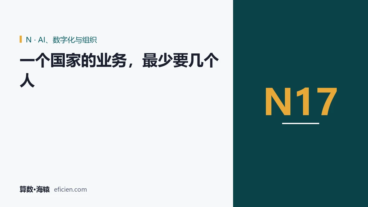 五件事,不一定五个人