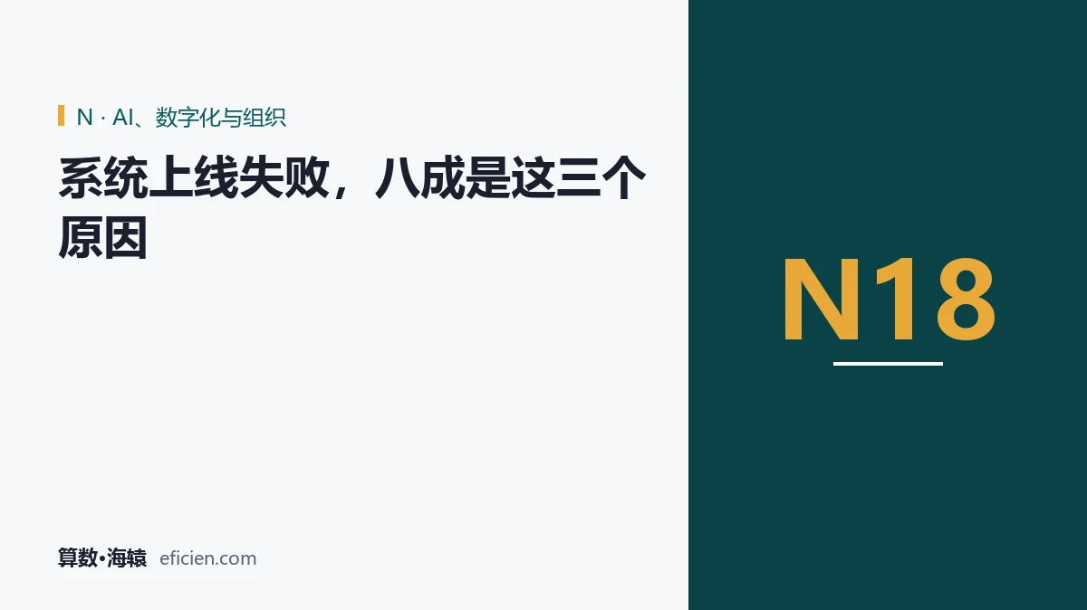 失败都发生在上线之前