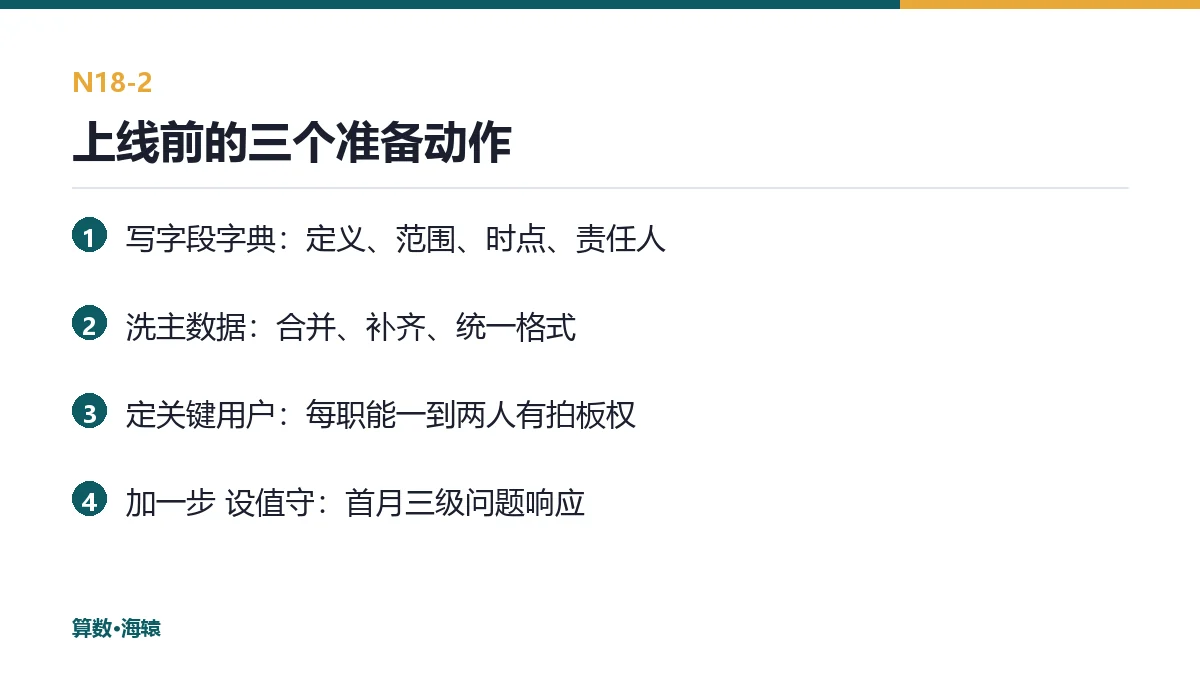 上线前的三个准备动作