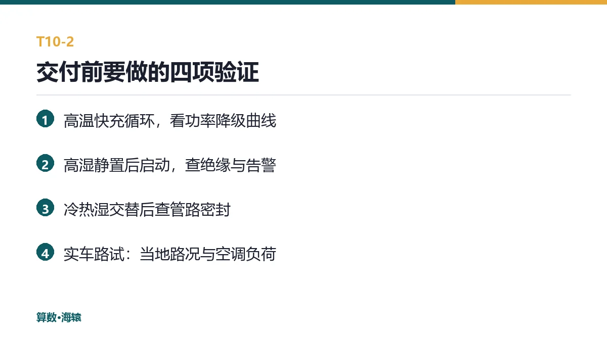 交付前要做的四项验证