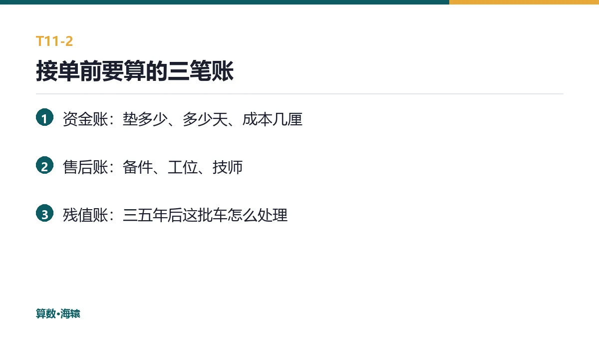 接单前要算的三笔账