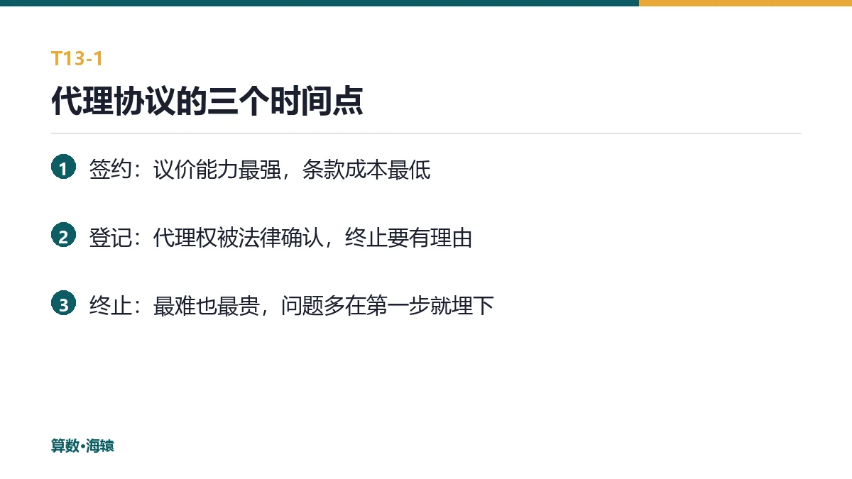 代理协议的三个时间点