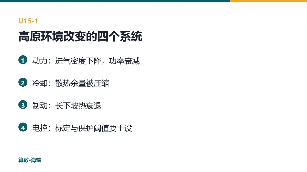 高原环境改变的四个系统